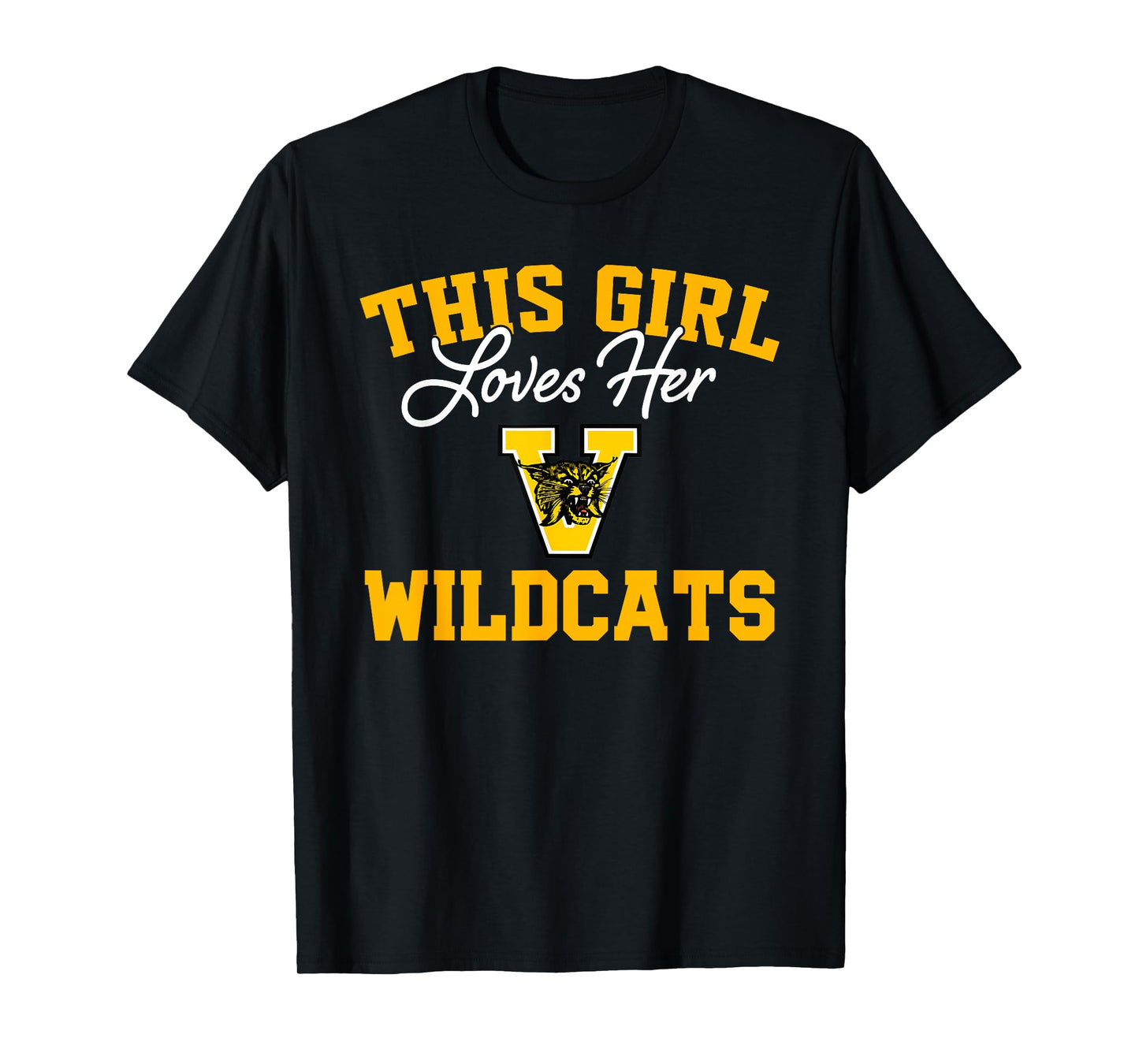 Valdosta Wildcats Logo This Girl Loves Her HS T-Shirt