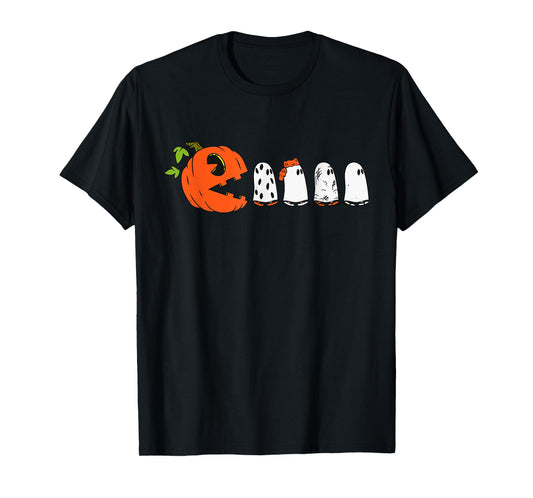 Halloween Pumpkin Funny Ghosts Boys Kids Women Men T-Shirt
