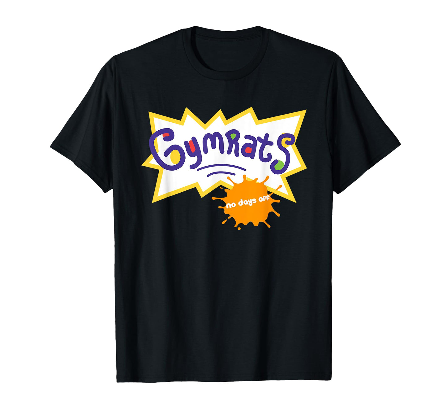 Funny Workout Tee, Gymrats 90s TV Style Workout Graphic T-Shirt
