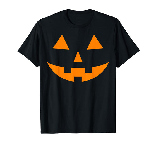 Jack O Lantern Face Pumpkin Halloween Costume 2025 Funny T-Shirt
