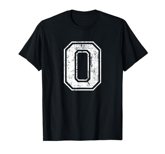 Letter O Uppercase Alphabet Initial School College Varsity T-Shirt