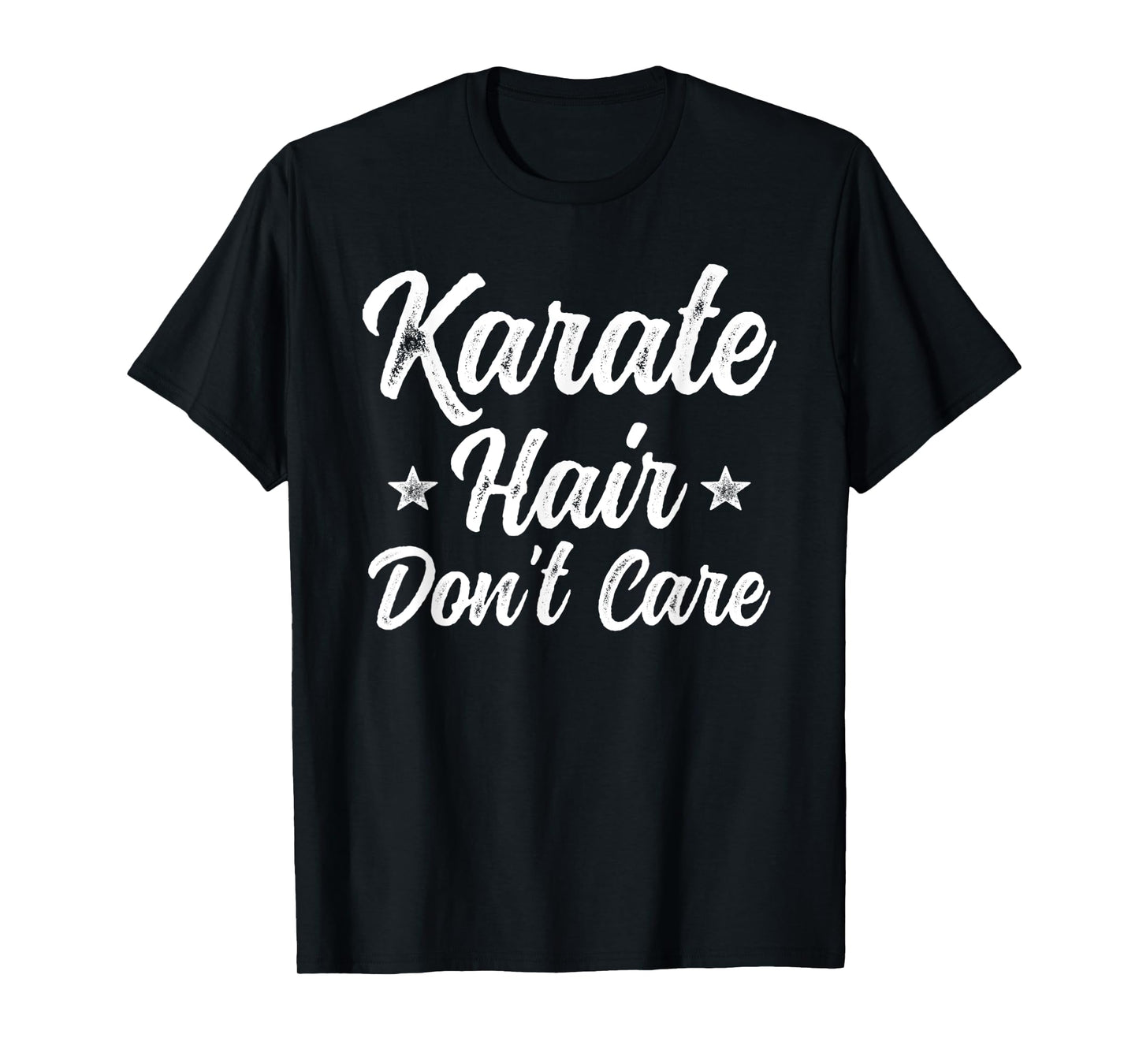Vintage Karate Hair Don't Care Funny Martial Arts Gift T-Shirt