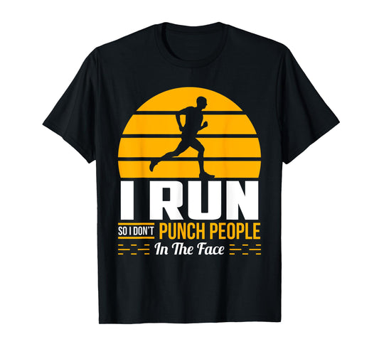 Runner Gift Funny Running Marathon Sport Sarcastic Gift T-Shirt
