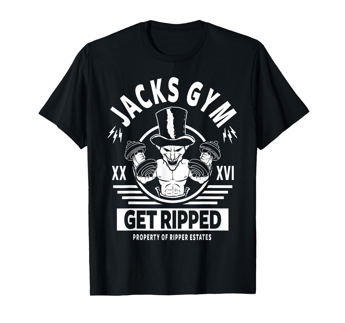 Jack The Ripper Fitness & Exercise Gym Motivation Workout T-Shirt