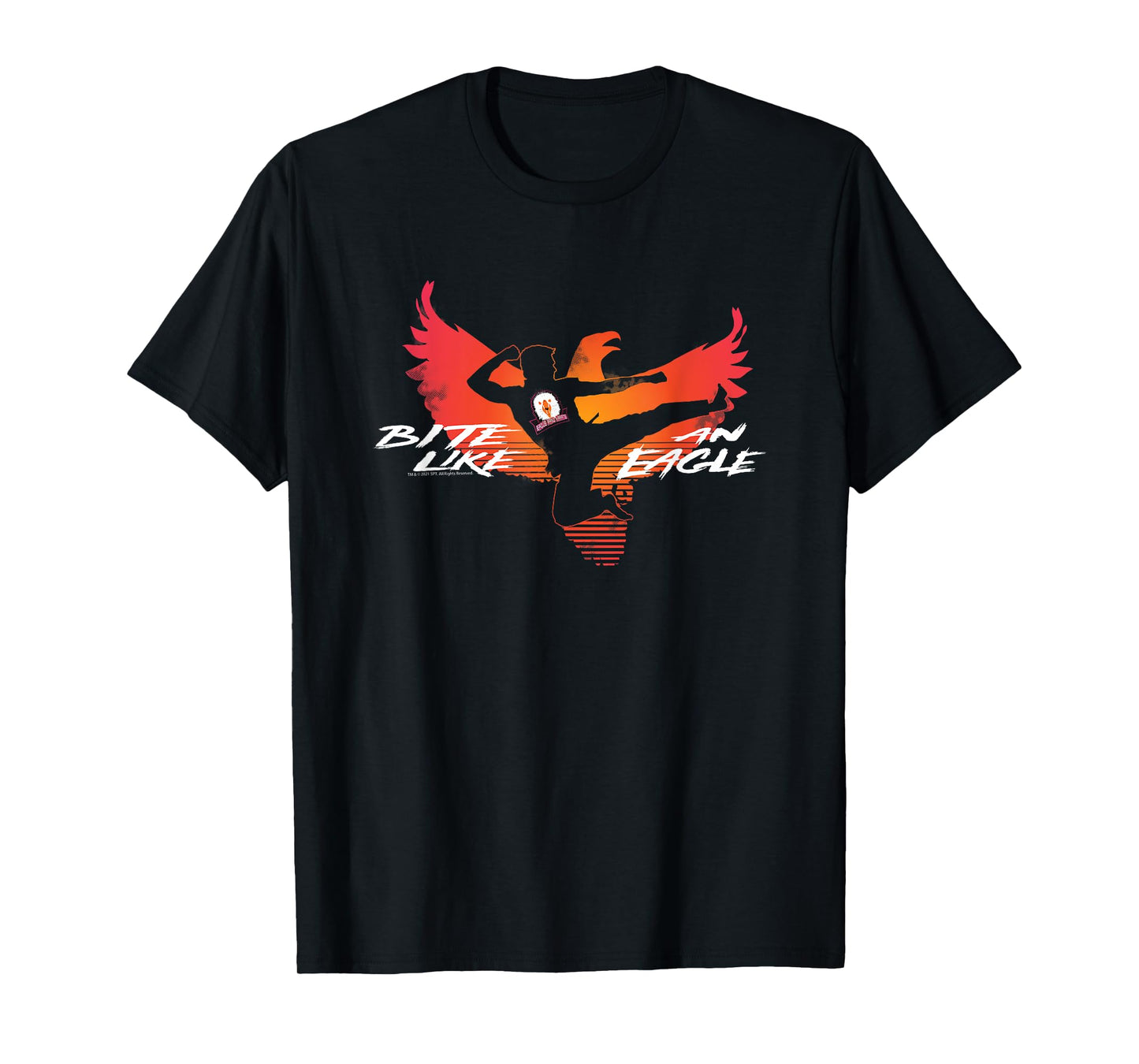 Cobra Kai Bite Like an Eagle Jump Kick T-Shirt