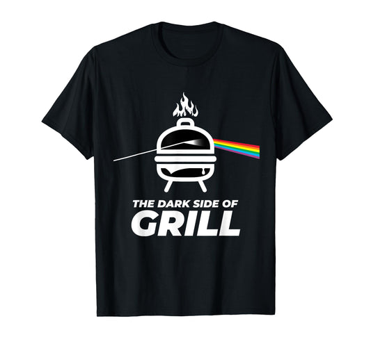 Men's Women's Kids the Dark Side of Grill BBQ Graphic Design T-Shirt