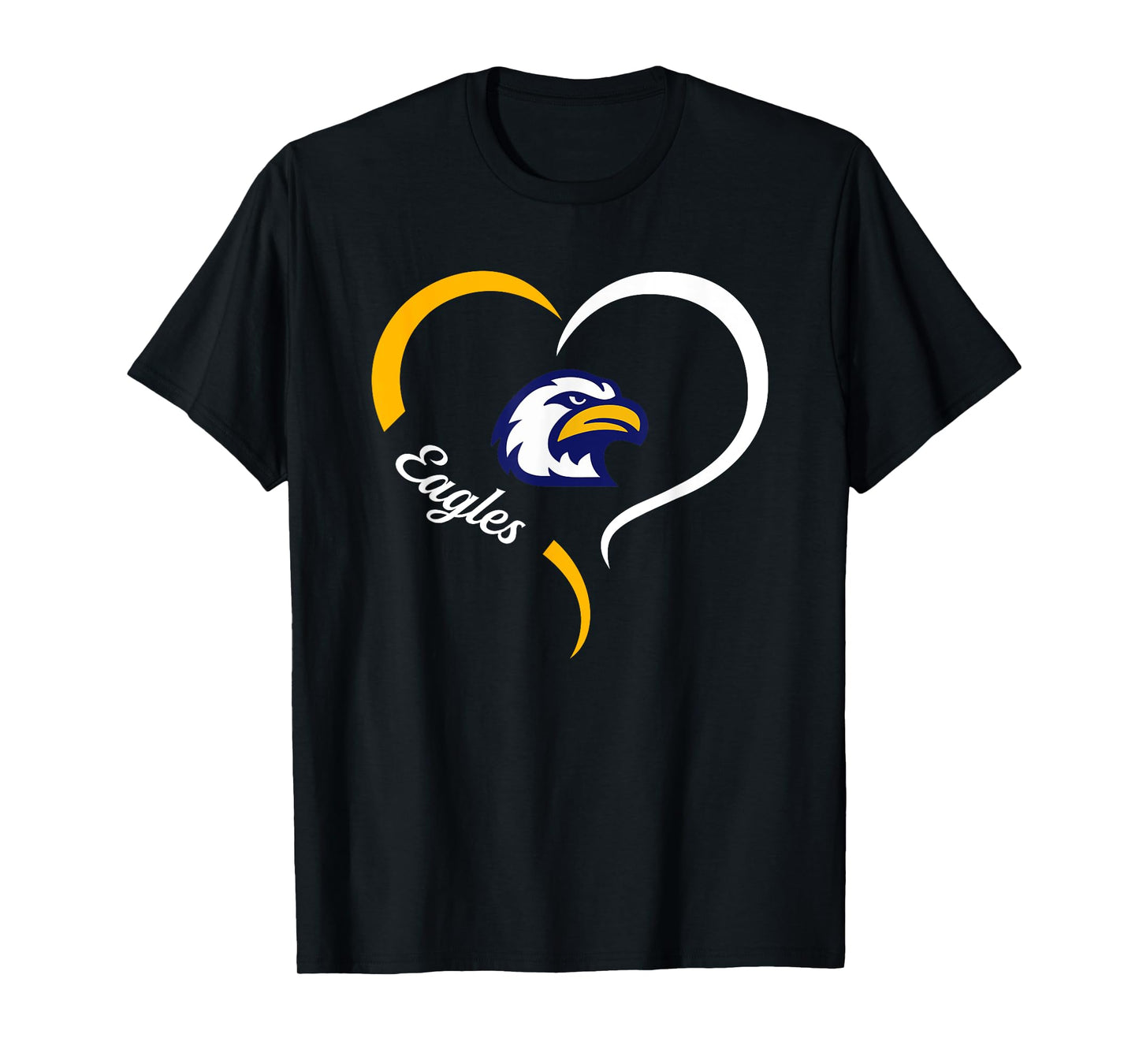 Liberty North Eagles Logo Half Heart Slogan HS T-Shirt