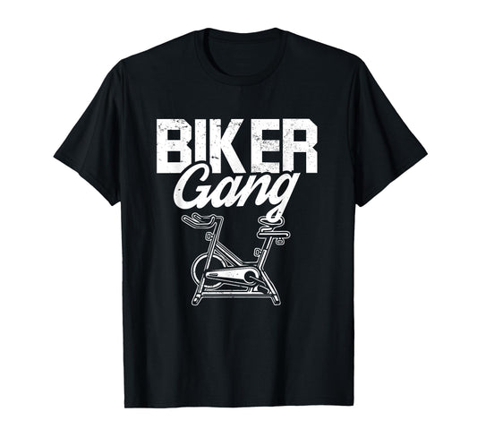 Biker Gang I Spin Saying I Gym Workout I Spinning Class T-Shirt