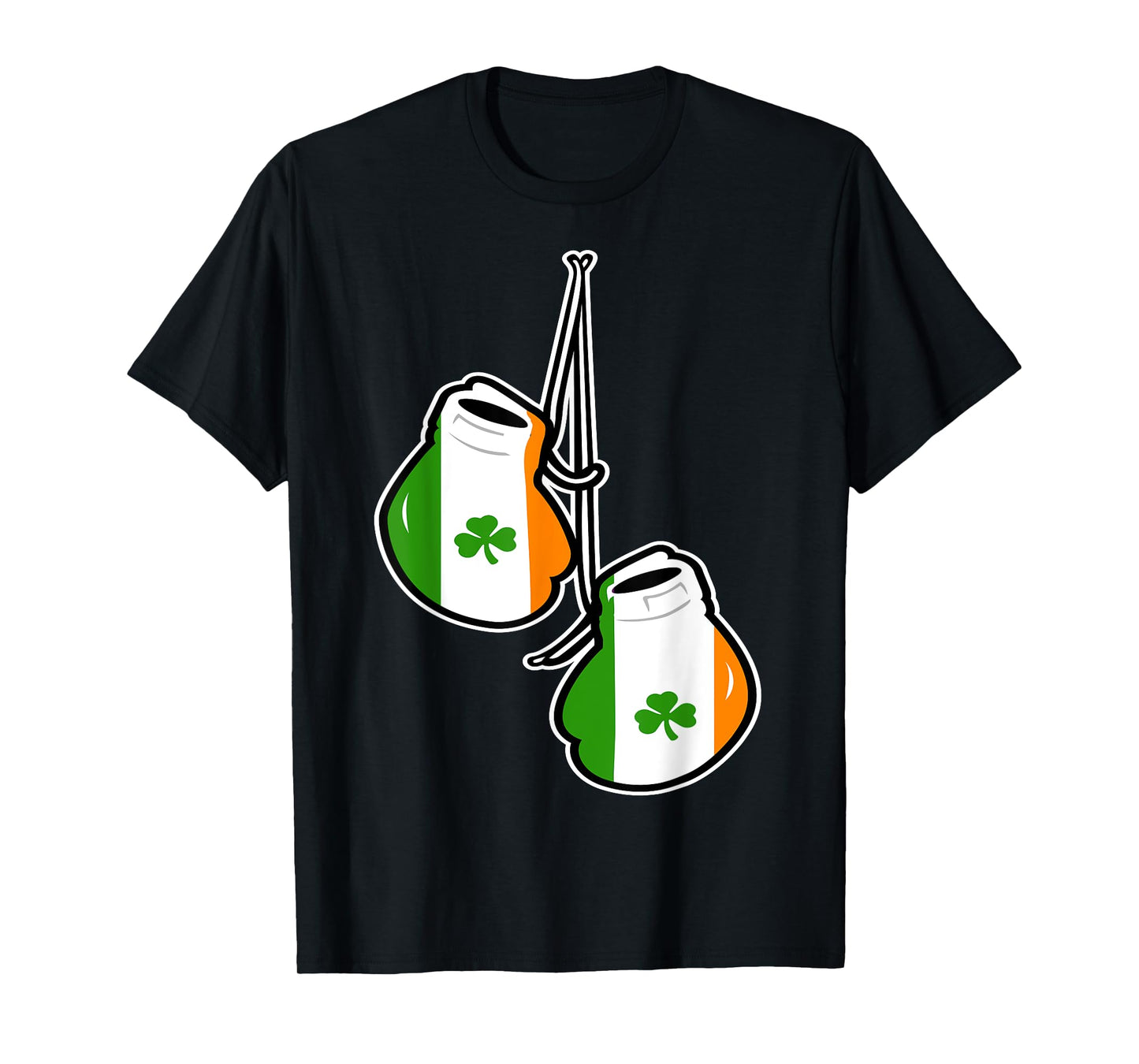 Ireland Flag Shamrock Irish boxing gloves t-shirt T-Shirt