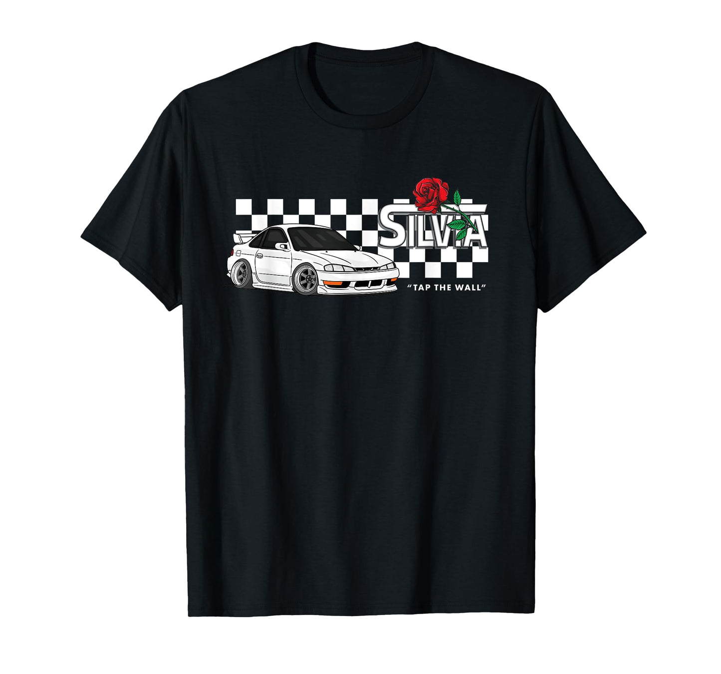 S14 Silvia 240sx Checkerboard Retro T-Shirt