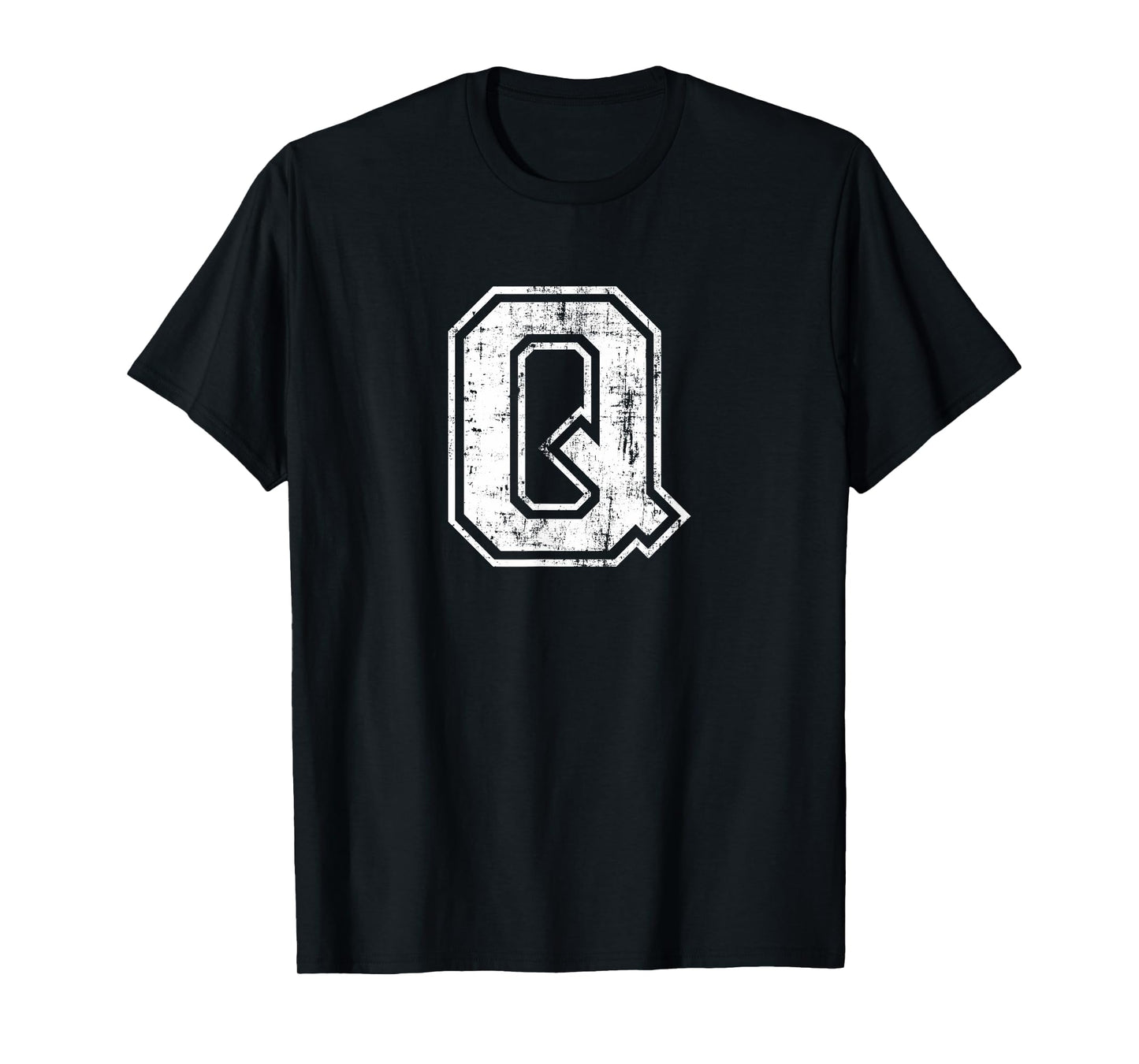 Letter Q Uppercase Alphabet Initial School College Varsity T-Shirt