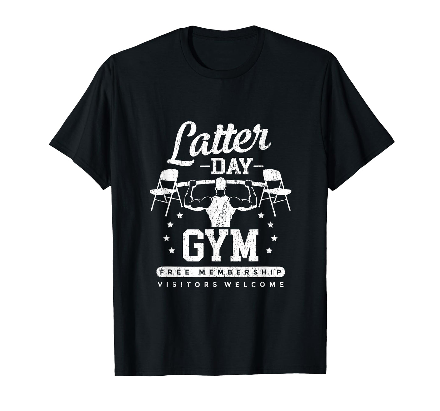 Latter-Day Gym Missionary LDS Church Funny Mormon T-Shirt