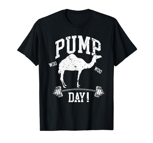 Funny Pump Day Hump Day Camel Weight Lifting Training Gym T-Shirt
