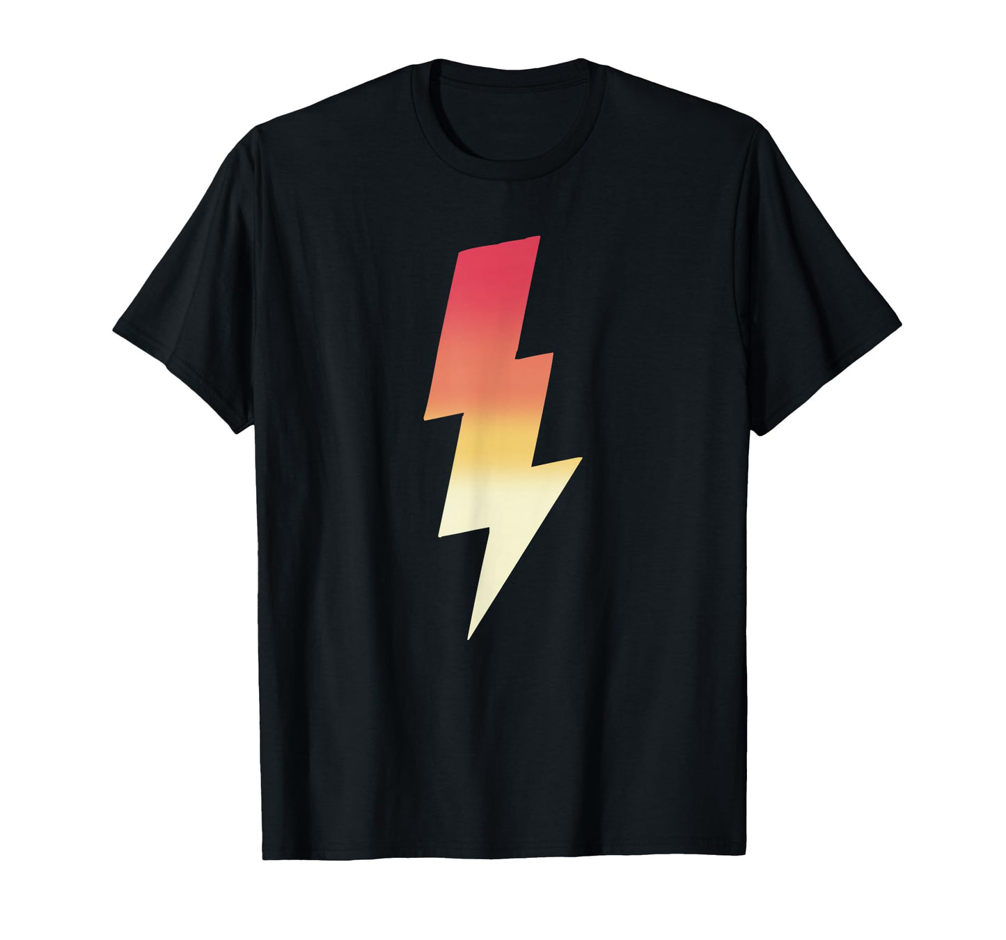 Lightning Bolt Vintage Graphic Tees Tops for Men Women Boys T-Shirt