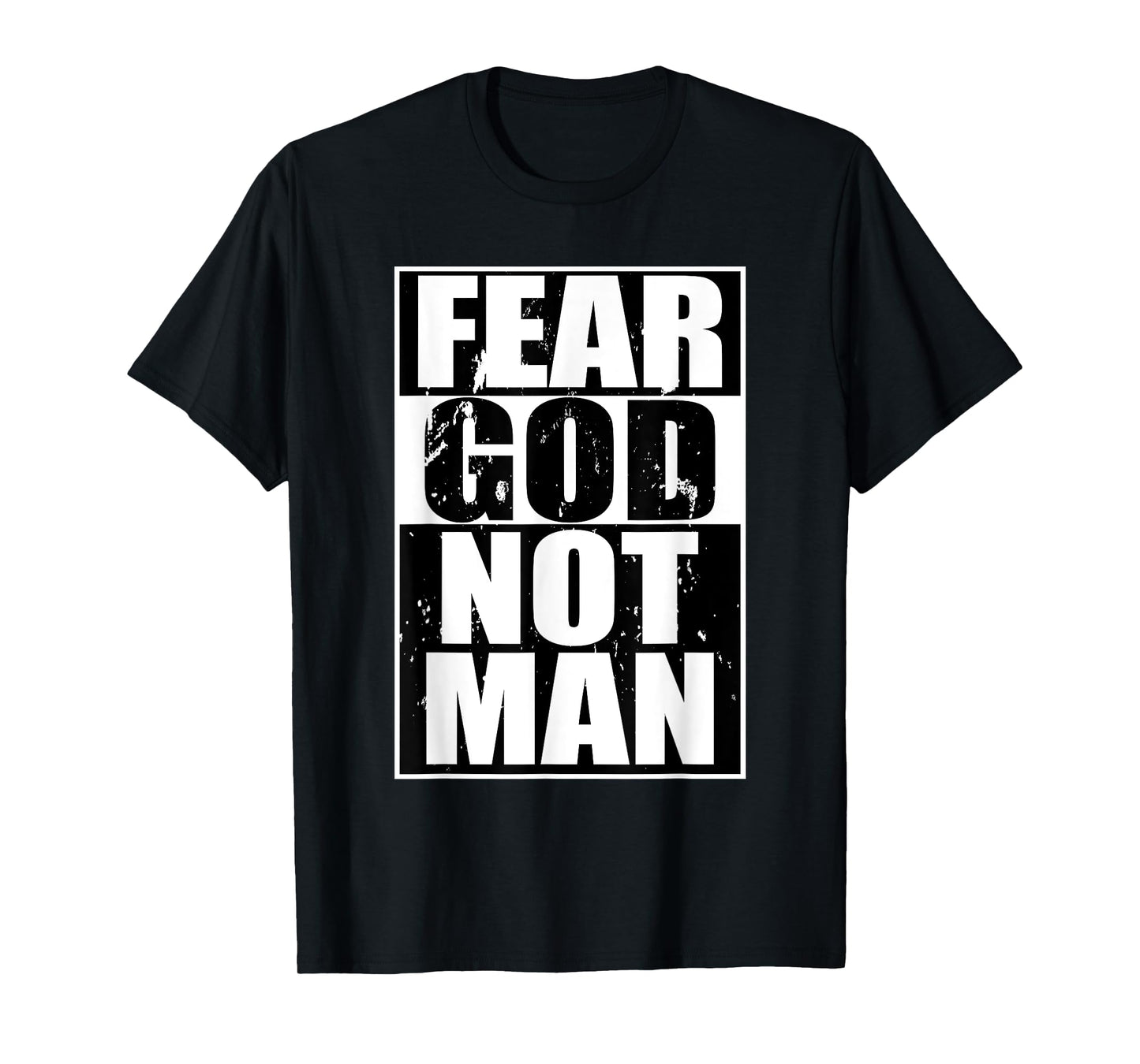 Fear God Not Man Cool Christian Gifts Halloween Shirt Boys T-Shirt
