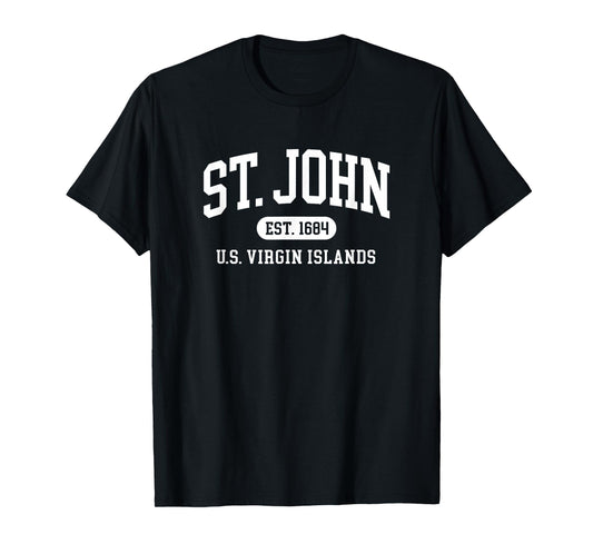 Vintage St John USVI Mens Womens Souvenir Throwback Retro T-Shirt