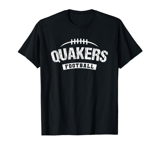 Quakers Plainfield Football Distressed HS T-Shirt