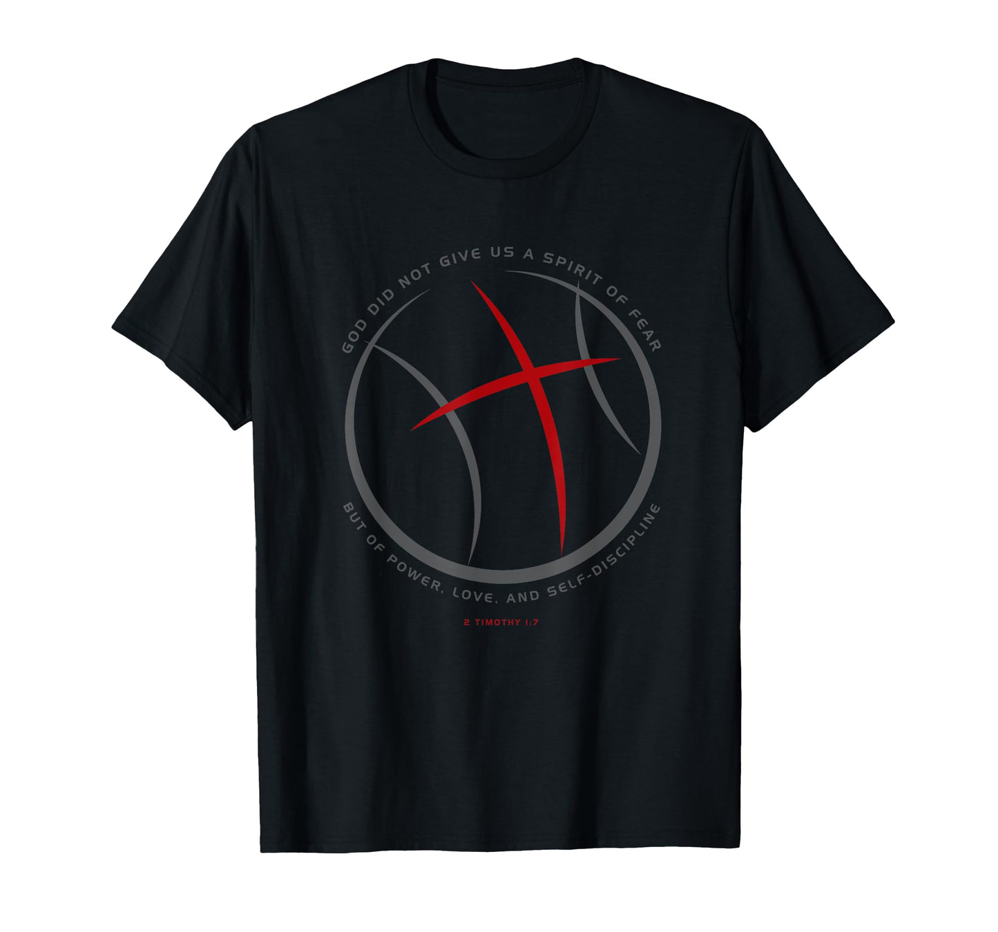 Christian Basketball Player Strength in God T-Shirt