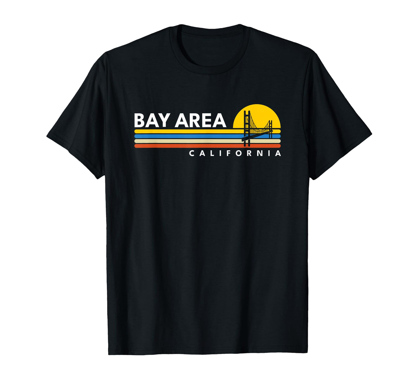 Bay Area California CA Vintage Retro Souvenirs T-Shirt