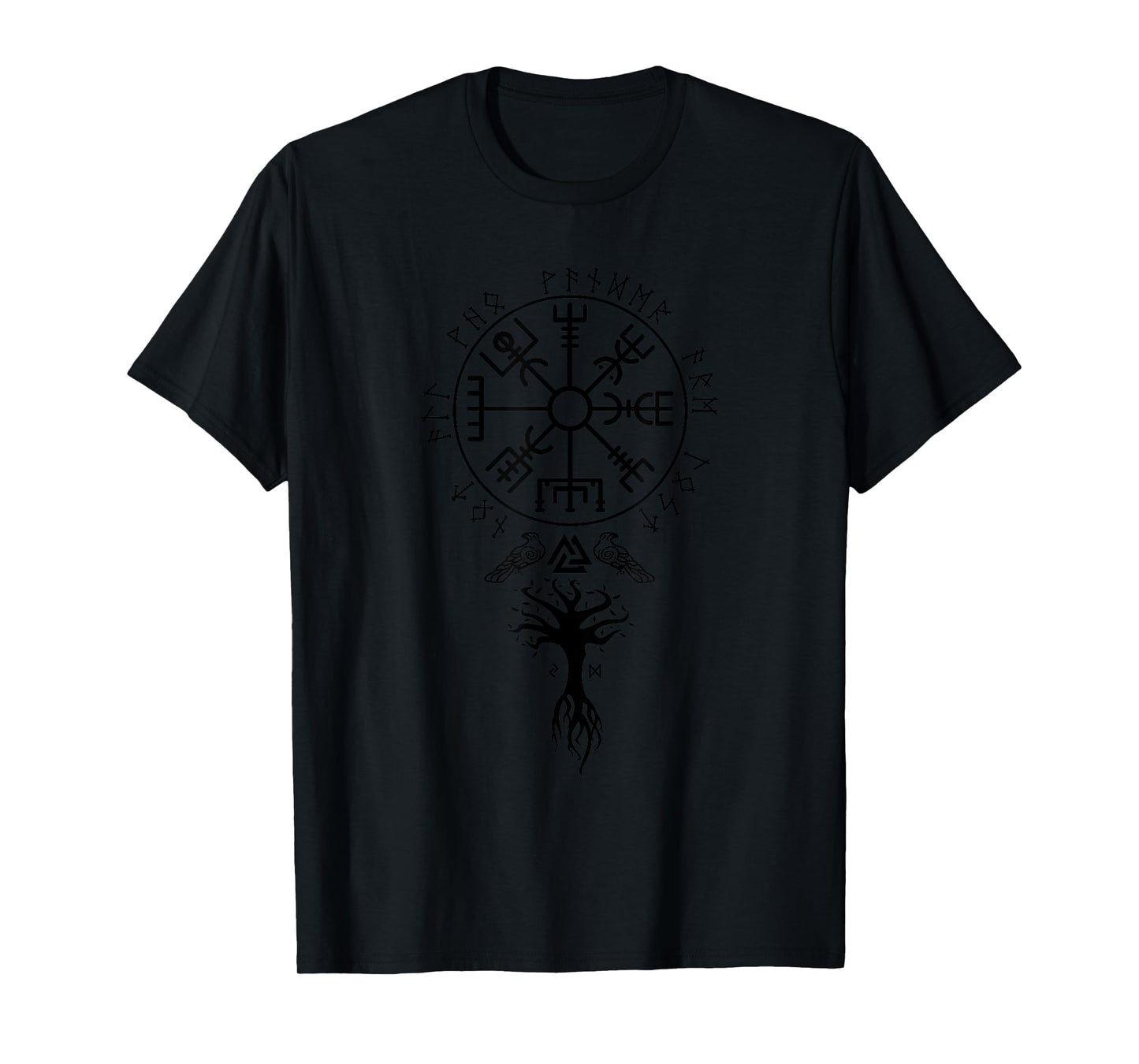 Vegvisir Runes Funny Viking Compass Nordic Gift Men Women T-Shirt