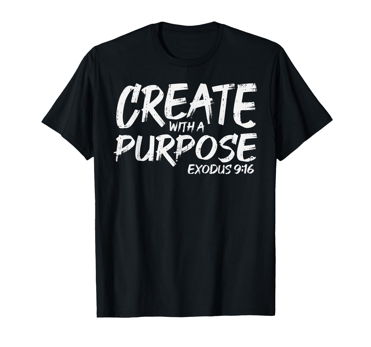 Create With Purpose Bible God Jesus Religious Christian Gift T-Shirt
