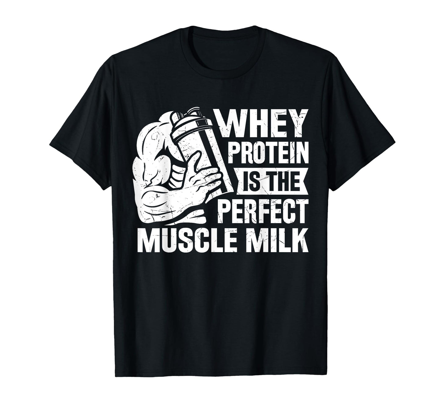 Perfect Muscle Milk Funny Protein Lover Quote Bodybuilder T-Shirt