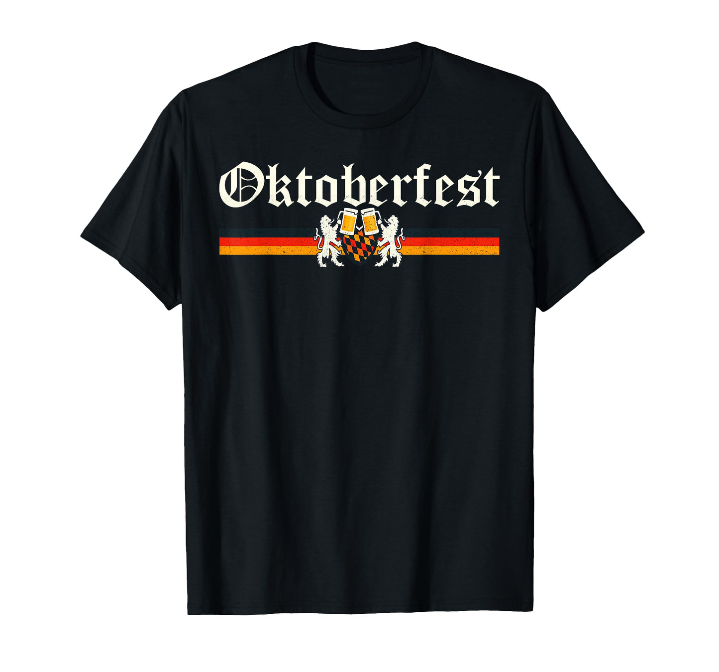 Vintage Octoberfest German Drinking Festival Lion Men Women T-Shirt