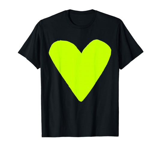 Cute Lime Green Heart T-Shirt