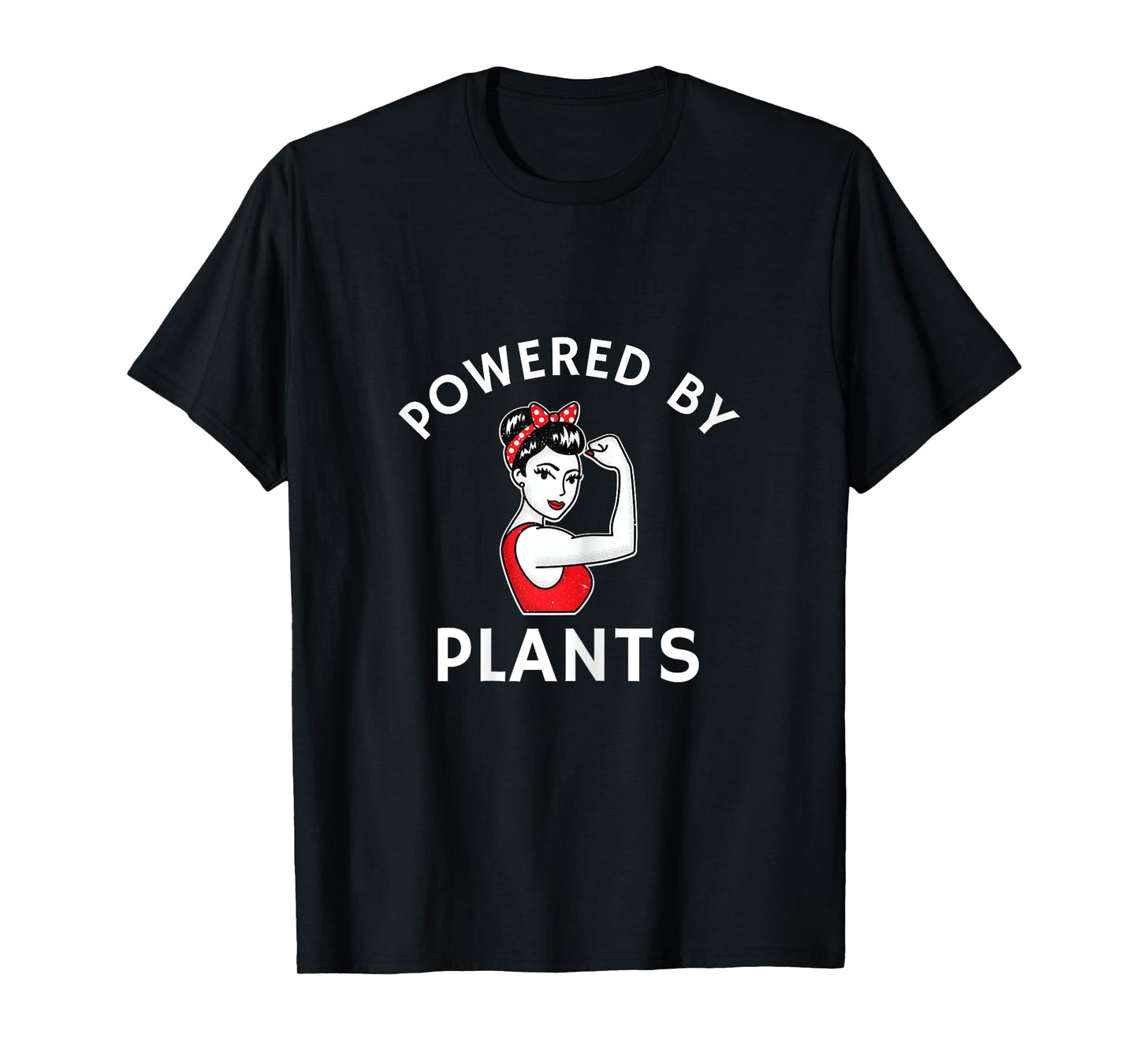 Powered By Plants Retro Women's Vegan Fitness T-Shirt T-Shirt