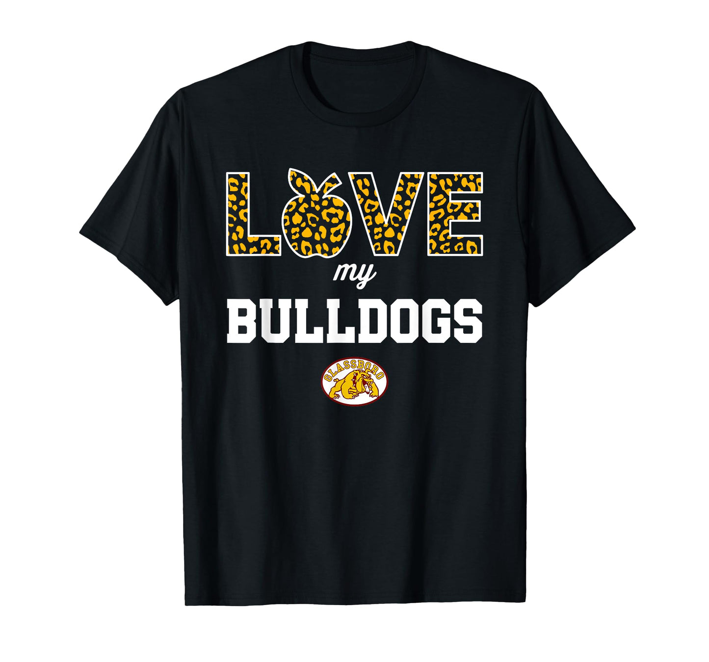 Glassboro Bulldogs Logo Love My Team HS T-Shirt