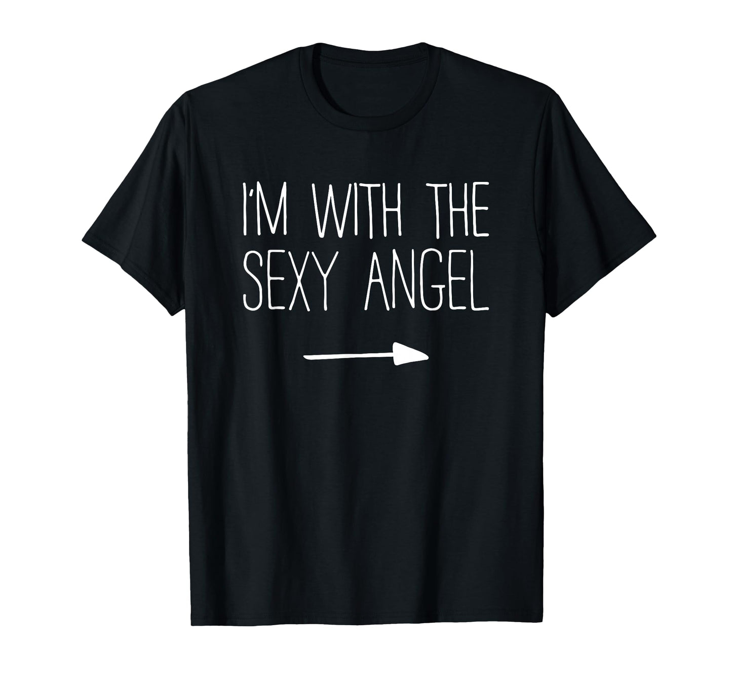 I'm With The Sexy Angel Shirt Adult Men Women Costume T-Shirt