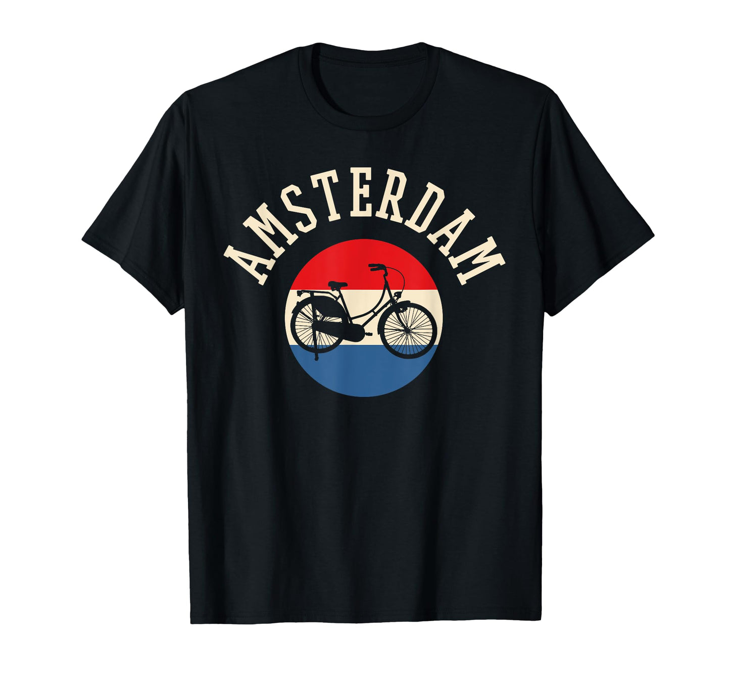 Travel Love Amsterdam Amsterdam T-Shirt Black Unisex-Adults Small Classic Fit Crew Neck Short Sleeve T-Shirt