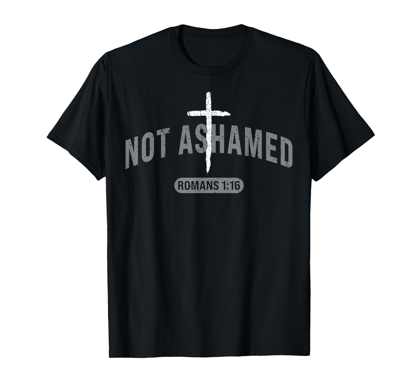 Vintage Not Ashamed Romans 1_16 _ Christian Clothing, Hoodie T-Shirt