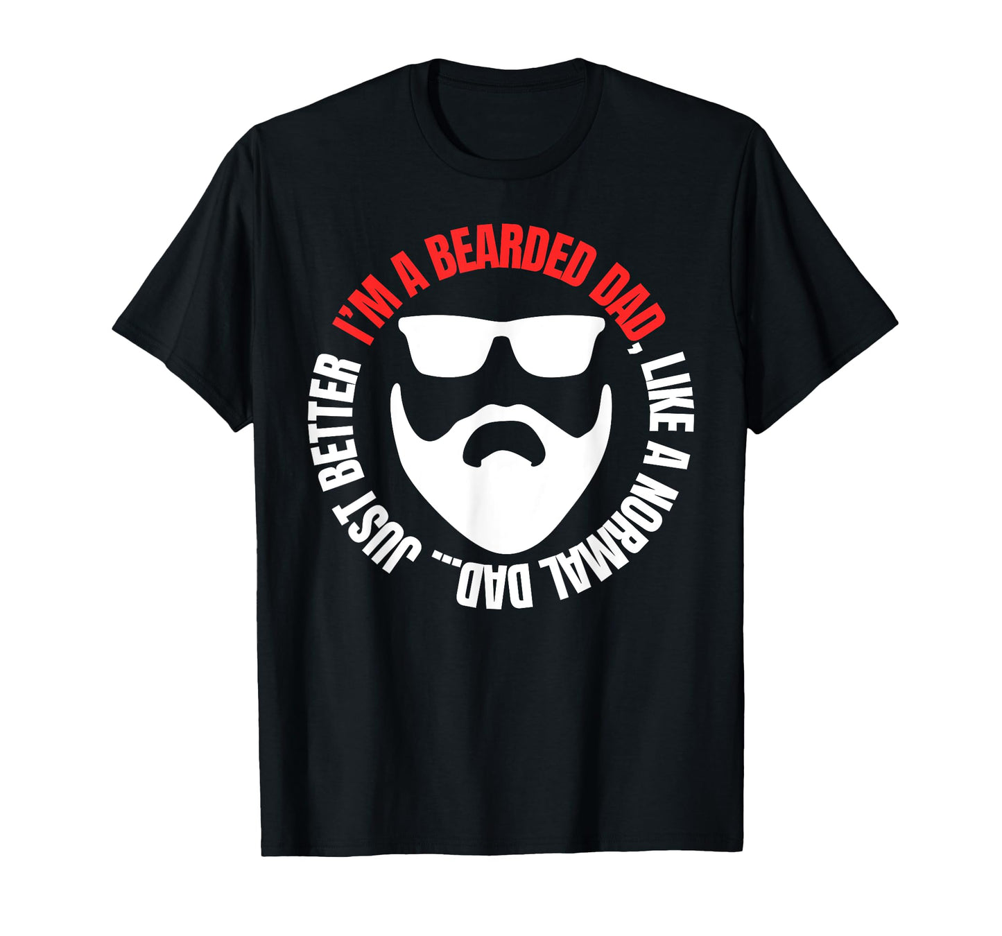 Bearded Dad Shirt Mens Beard Humor Funny T-shirt Superhero T-Shirt
