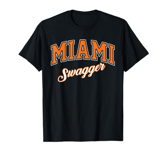 Miami Swagger Graphic Trendy Miami Vibes with Modern Flair T-Shirt