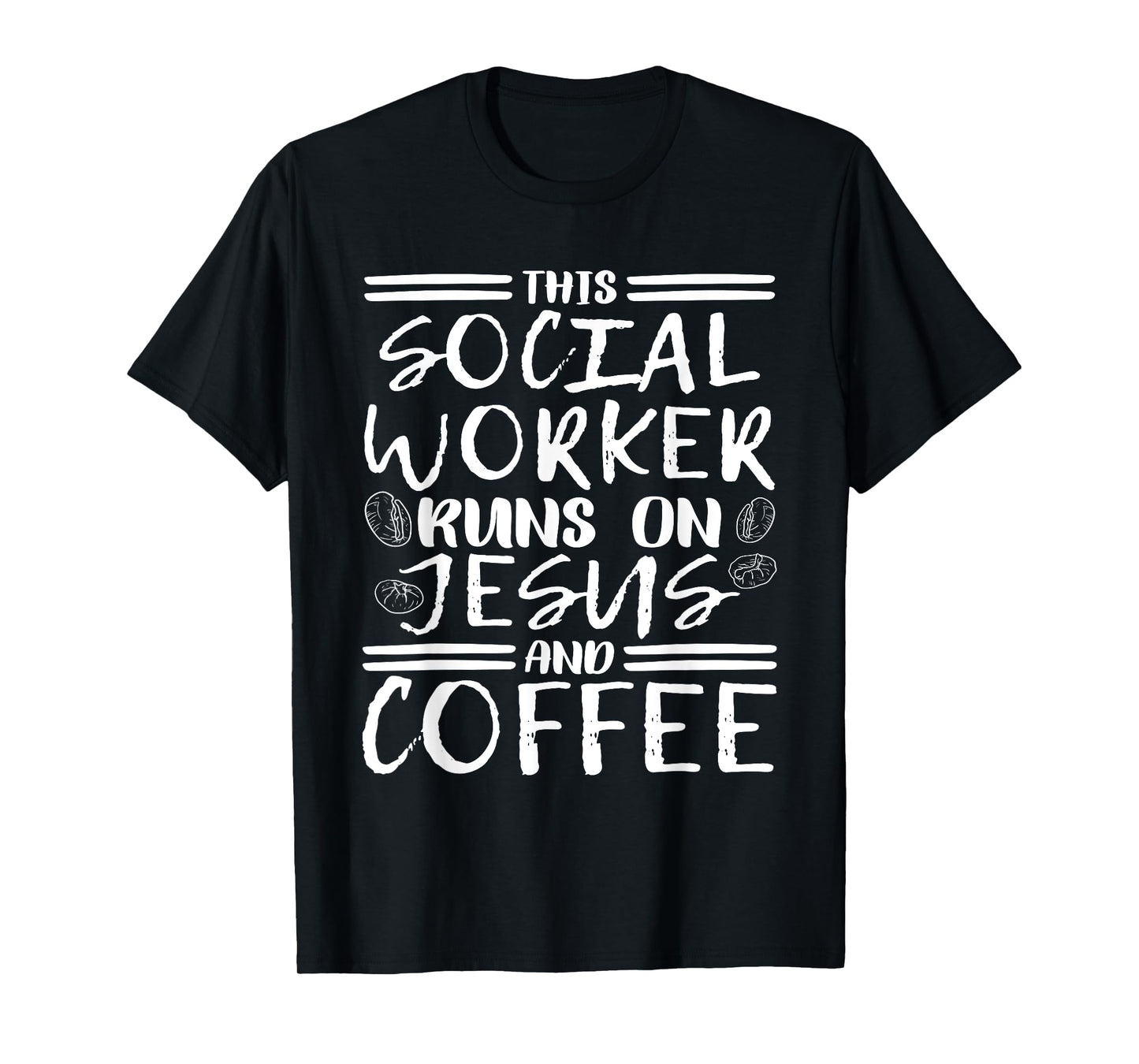 This Social Worker Runs On Jesus, Christian Social Worker T-Shirt