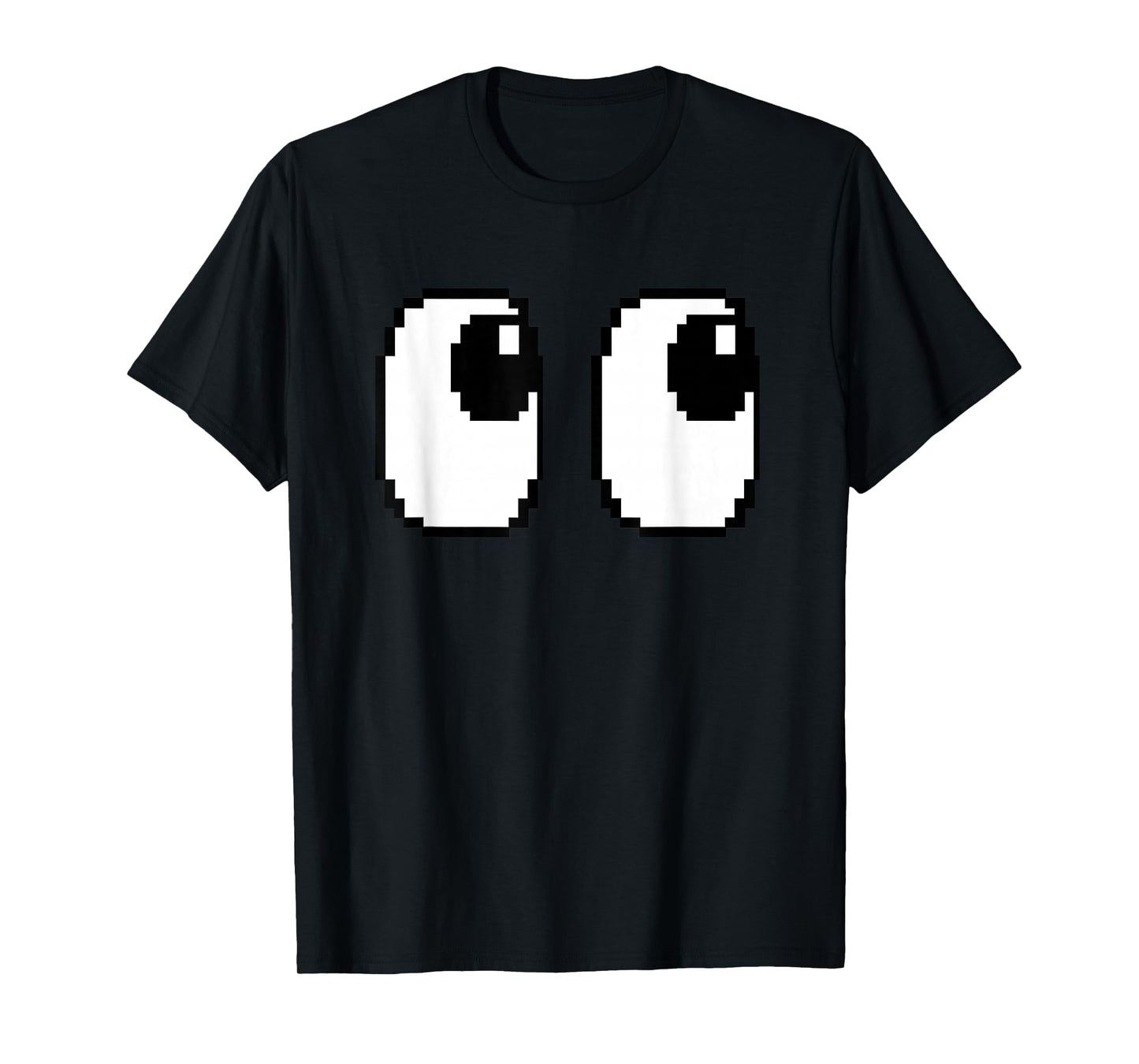 Pixel Ghost Eyes Halloween Game Group Costume T-Shirt