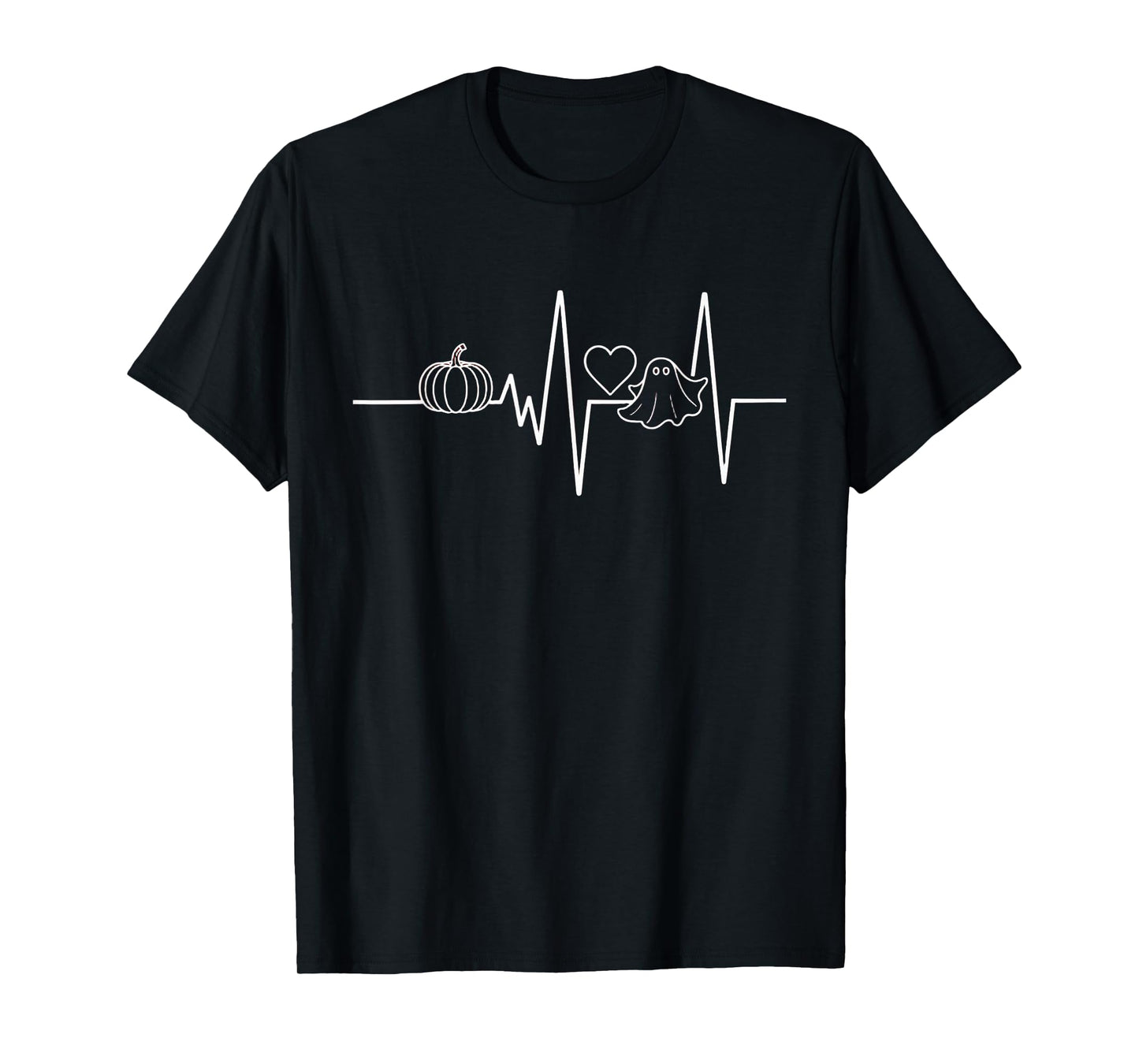 Pumpkin Heartbeat Halloween T-Shirt