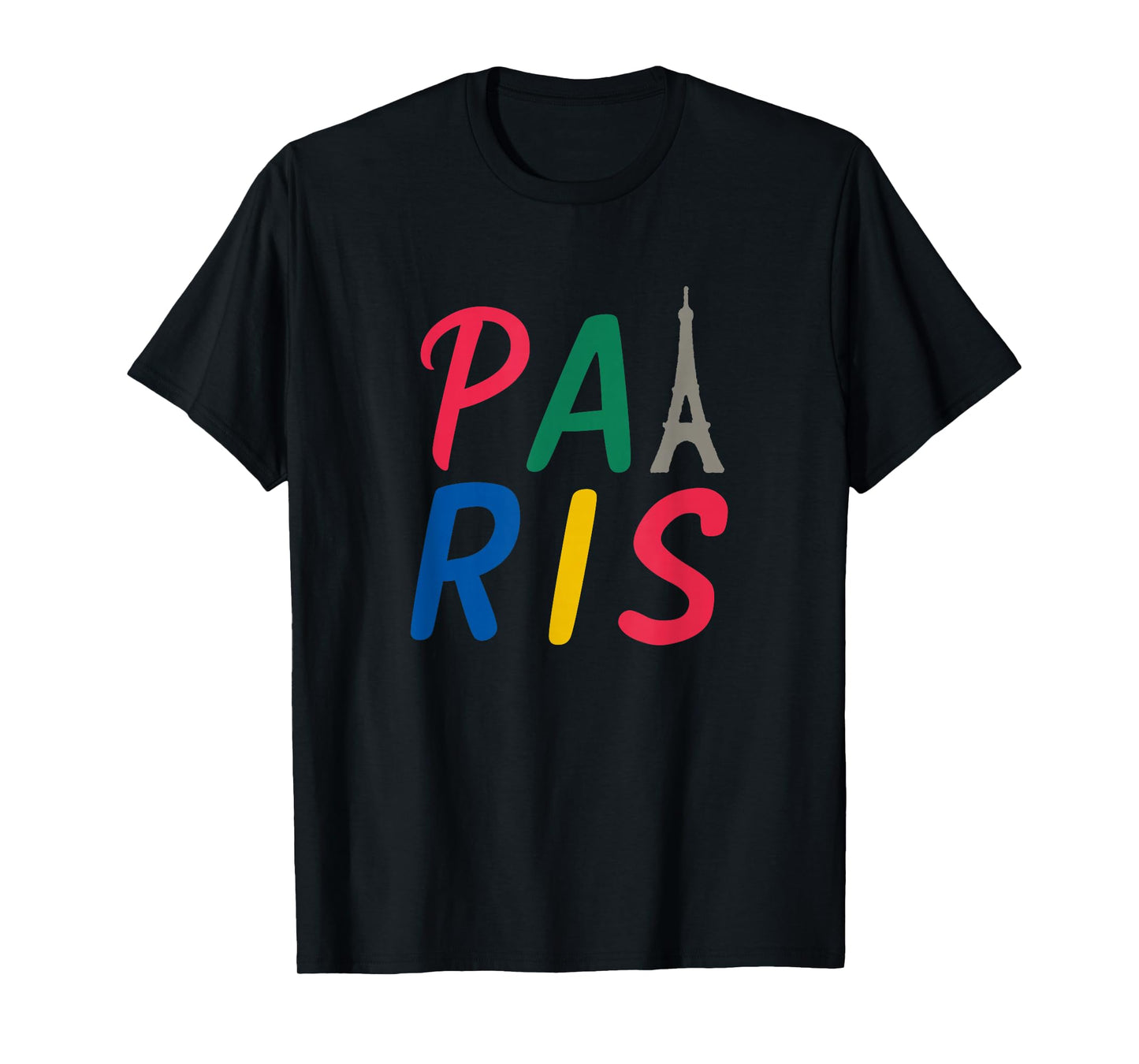 Paris France Eiffel Tower Art 90s Retro Graphic T-Shirt