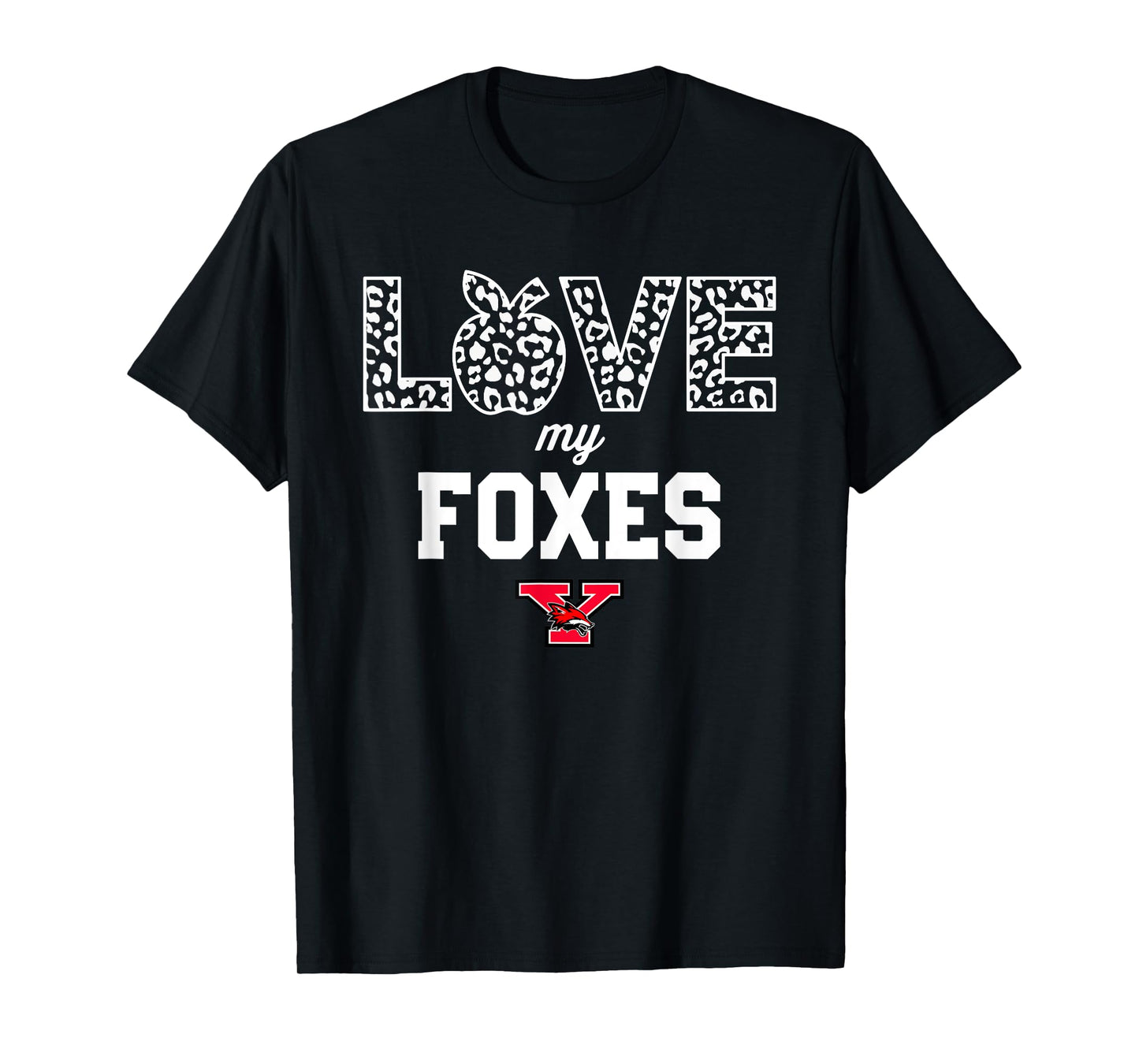 Yorkville Foxes Logo Love My Team HS T-Shirt