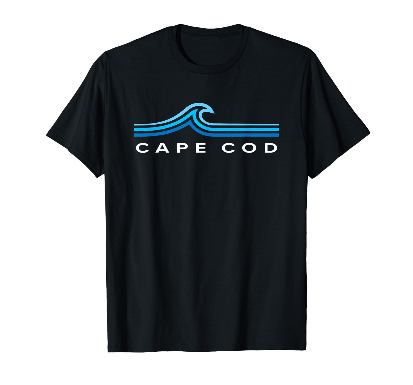 Cape Cod Massachusetts Souvenir Waves Vintage Mens Womens T-Shirt