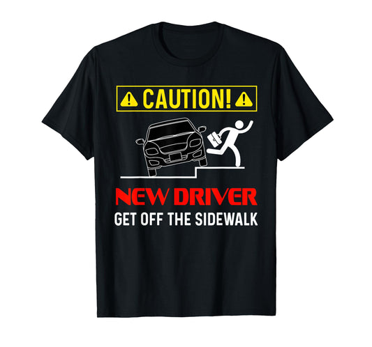 Caution New Driver Funny Student Learner's Permit Licensed T-Shirt
