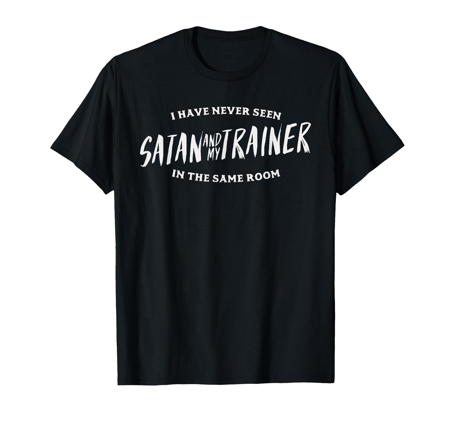 Funny Gym Shirt Fitness Trainer Satan Gift Weightlifting T-Shirt