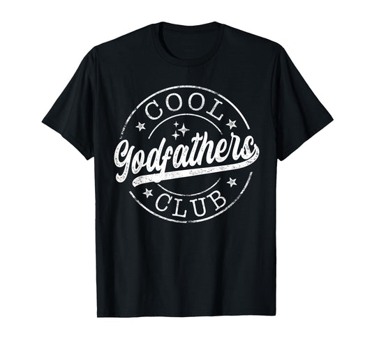 Cool Godfathers Club Emblem Design Father's Day Godfather T-Shirt