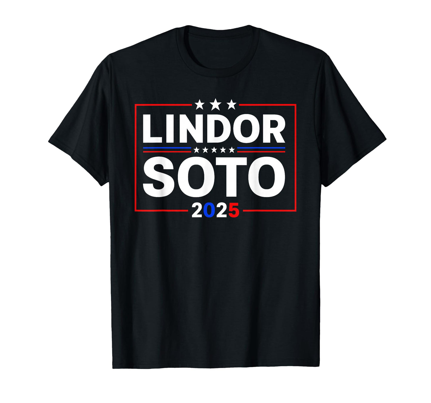 Lindor Soto '25 - Vintage Mets Name Political Meme Baseballs T-Shirt