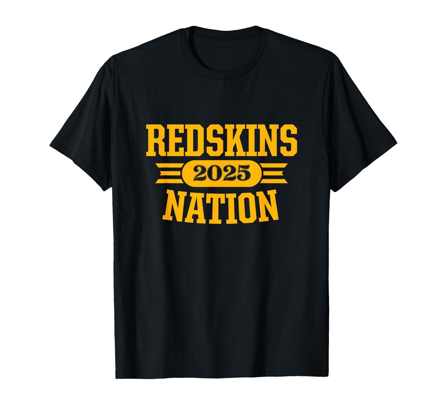 Indian Creek Redskins Official High School Gear Unisex-Adults & Kids Black Small Modern Crew Neck Short Sleeve T-Shirt