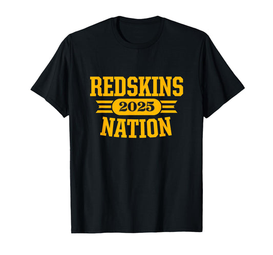 Indian Creek Redskins Official High School Gear Unisex-Adults & Kids Black Small Modern Crew Neck Short Sleeve T-Shirt