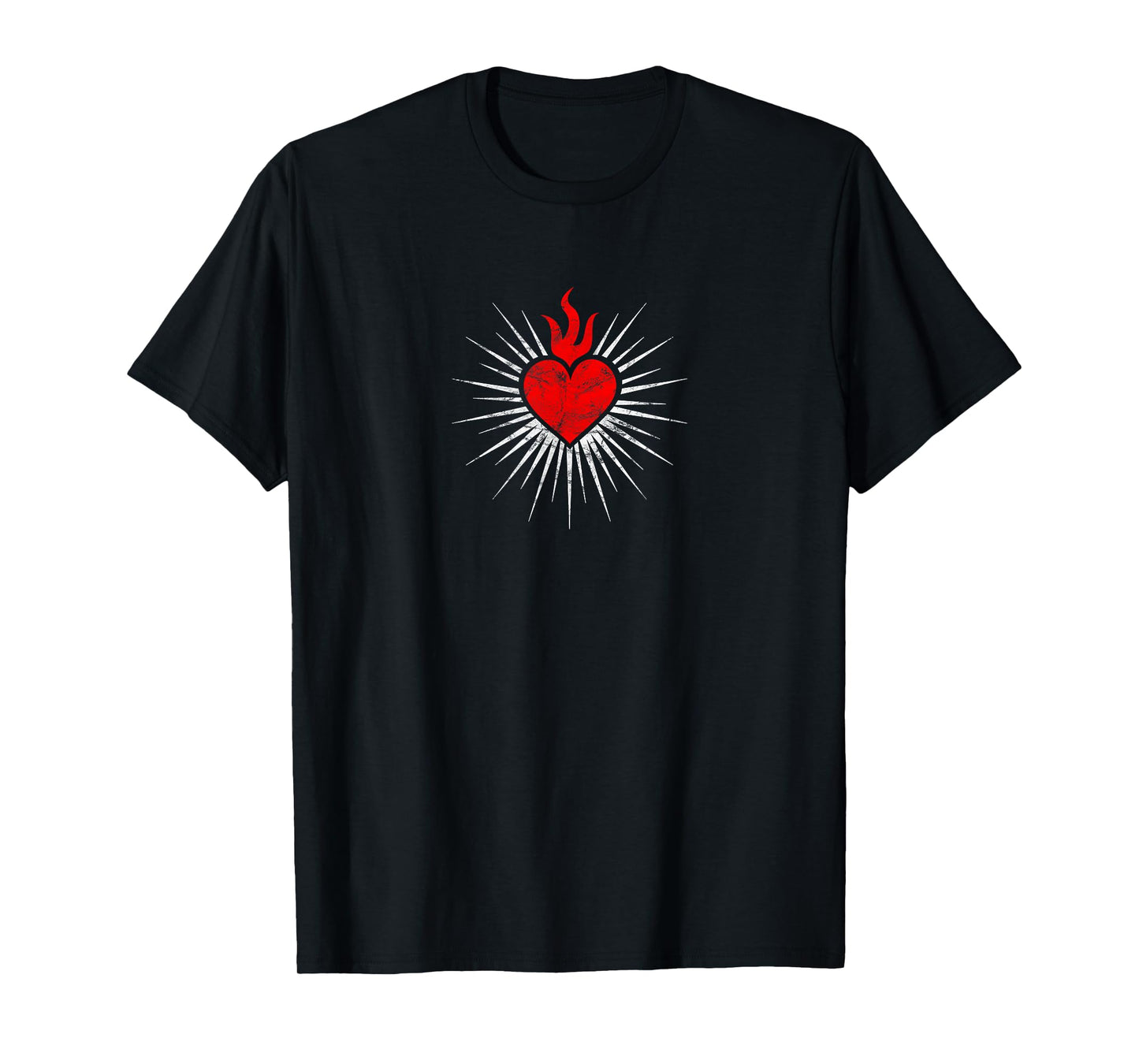 Sacred Heart Love Jesus Christ God Christian Church Religion T-Shirt