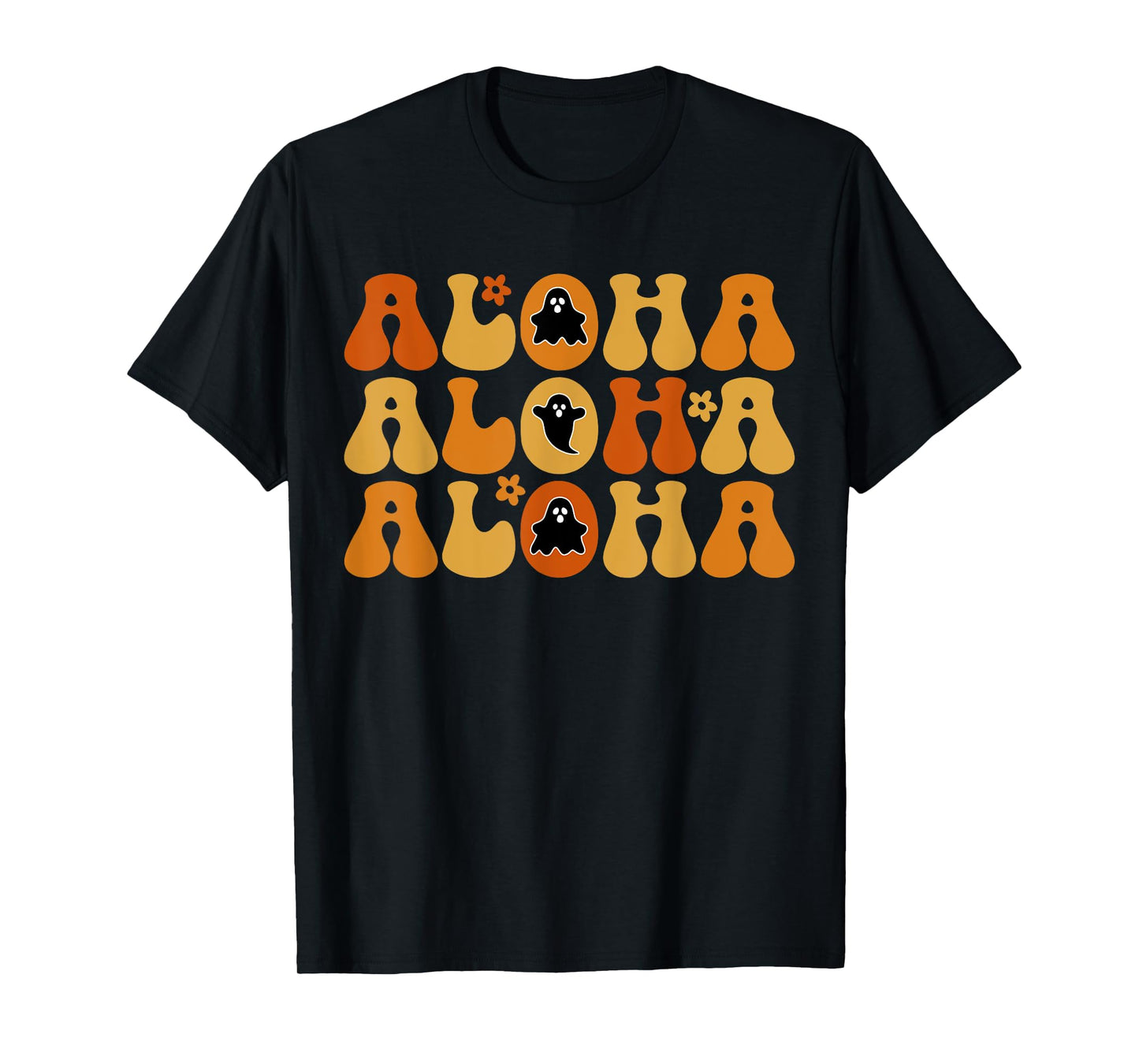 Cute Aloha Boo Ghost Halloween Tropical Spooky Hawai Trip T-Shirt