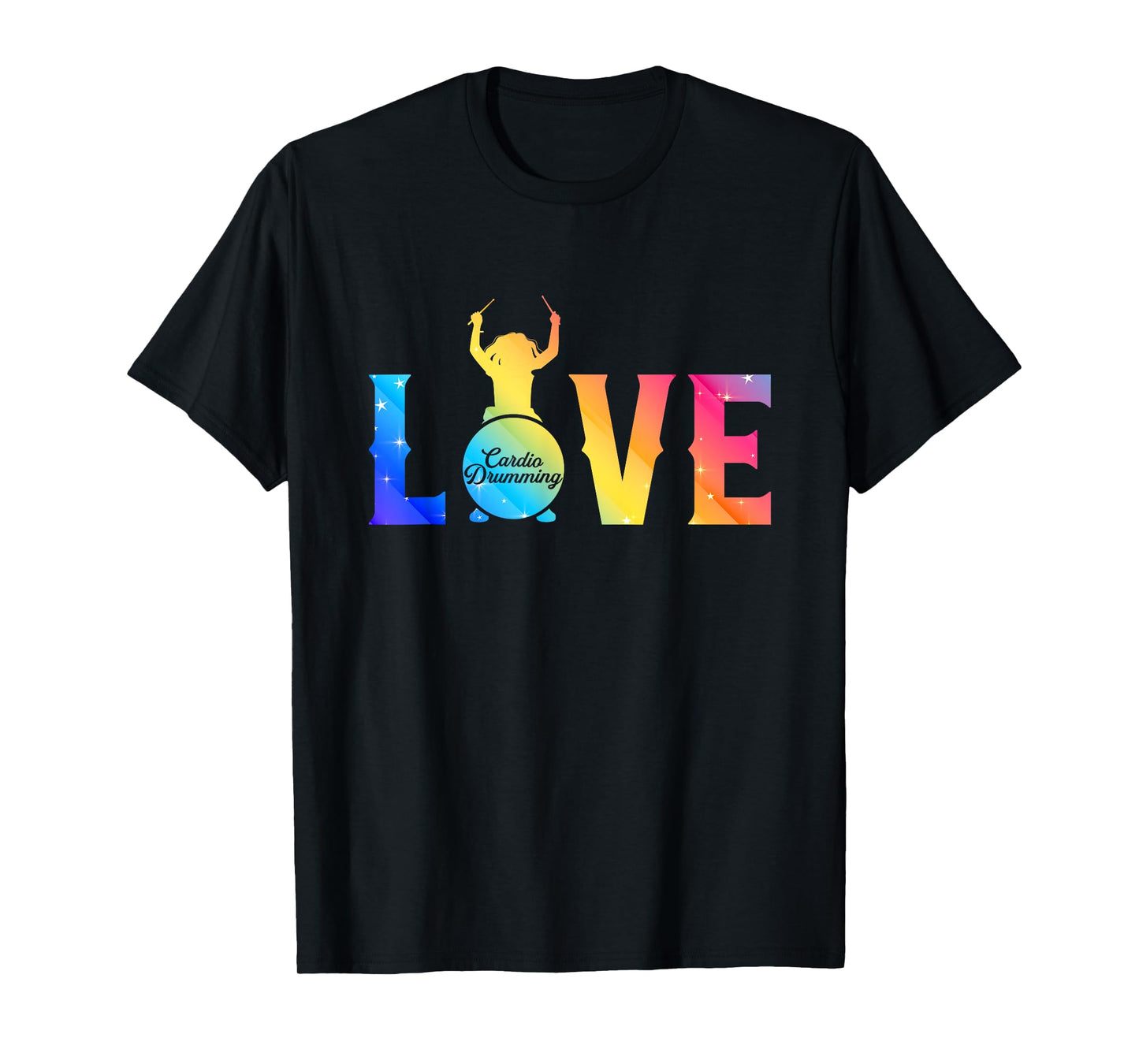 Cardio and gym colored shirt love cardio drumming T-Shirt